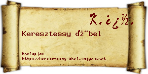 Keresztessy Ábel névjegykártya